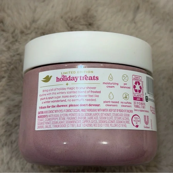 2 Dove Frosted Plum Berry Body Scrub - Limited Edition - New - Picture 6 of 8